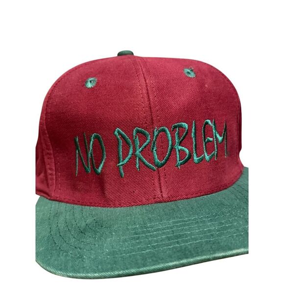 Vintage 80's 90's Grunge Surf Skate Ski Snowboard No Problem Snap Back Cap - Picture 2 of 8